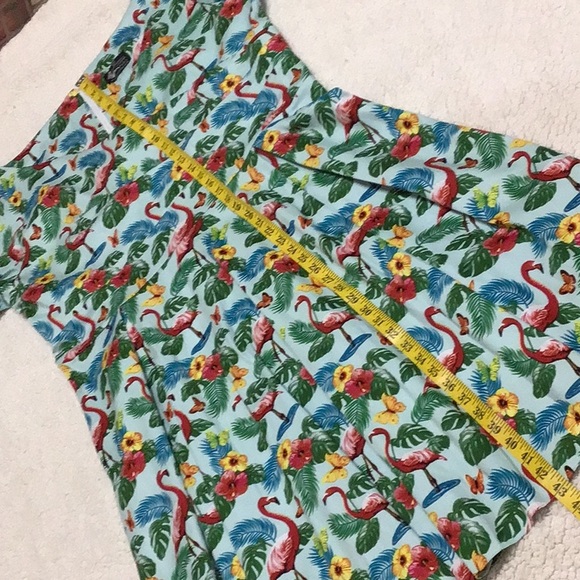 FLAMBOYANT FLAMINGO SWING DRESS 22/24 - Picture 12 of 12